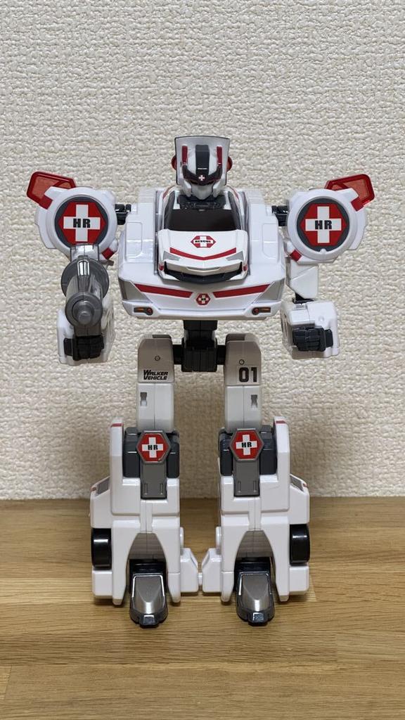 Tomica Hyper Rescue White Hope Walker Vehicle Drive Head Transforming Robot Mini Cars (2 Set)