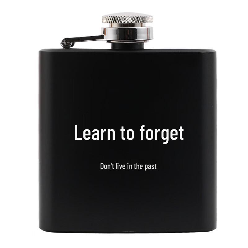 Matte Black Creative Funny Mini Hip Flask