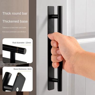 New Aluminium Alloy Door Handle Hardware Self-Adhesive Sliding Door Knob Punch-free Multifunctional Door Handlebar Door