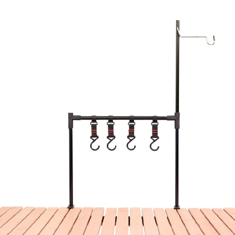 Multi-function Camping Cookware Stand Hanging Organizer with Hooks for Camping