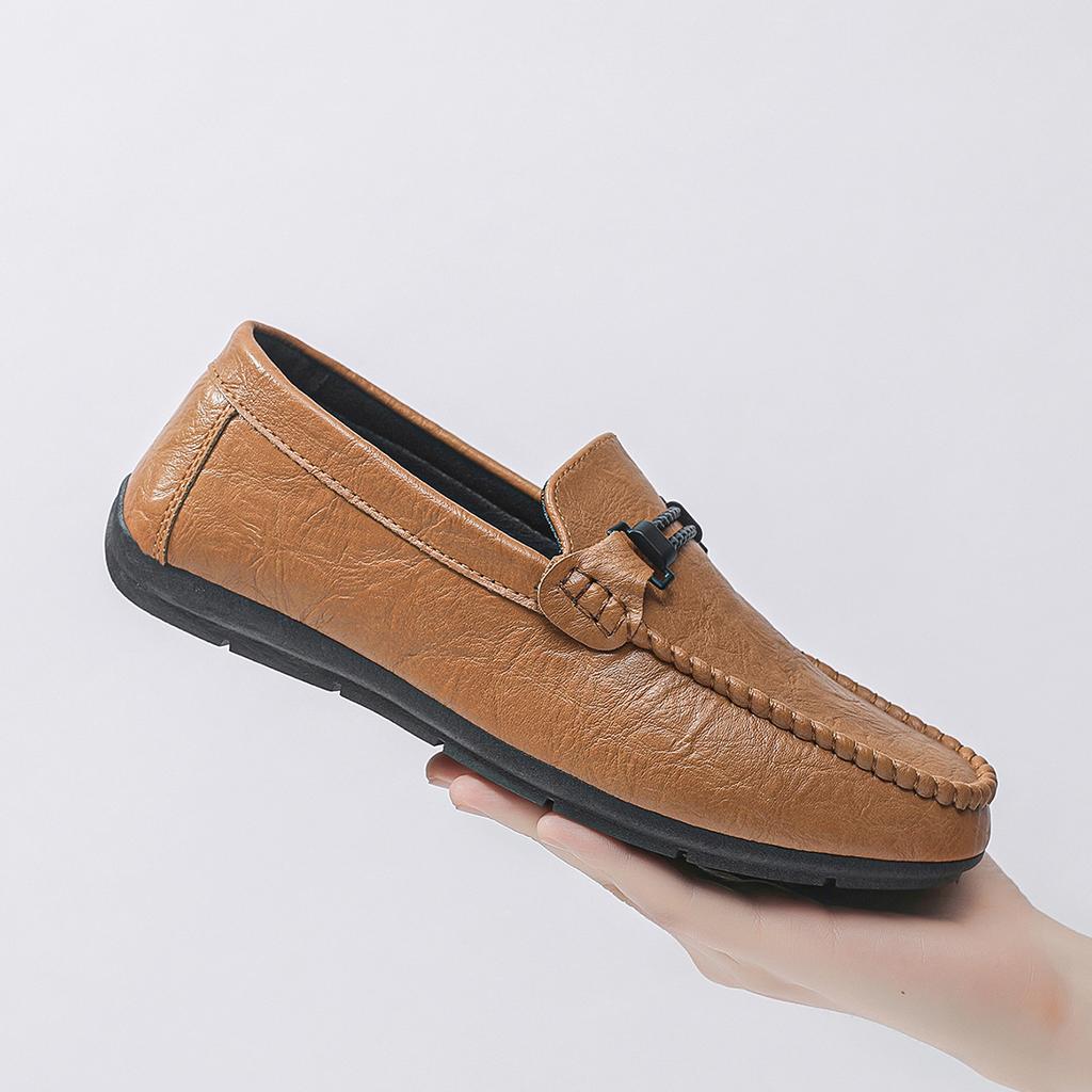 Shoes Men'S One Pedal Doudou Loafers Casual Dress British Breathable Men'S Color Soft Bottom Trend Driving