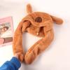 Capybara Ear Moving Hat Plush Plush Hat Toys Cartoon Jumping Up Cap  Party