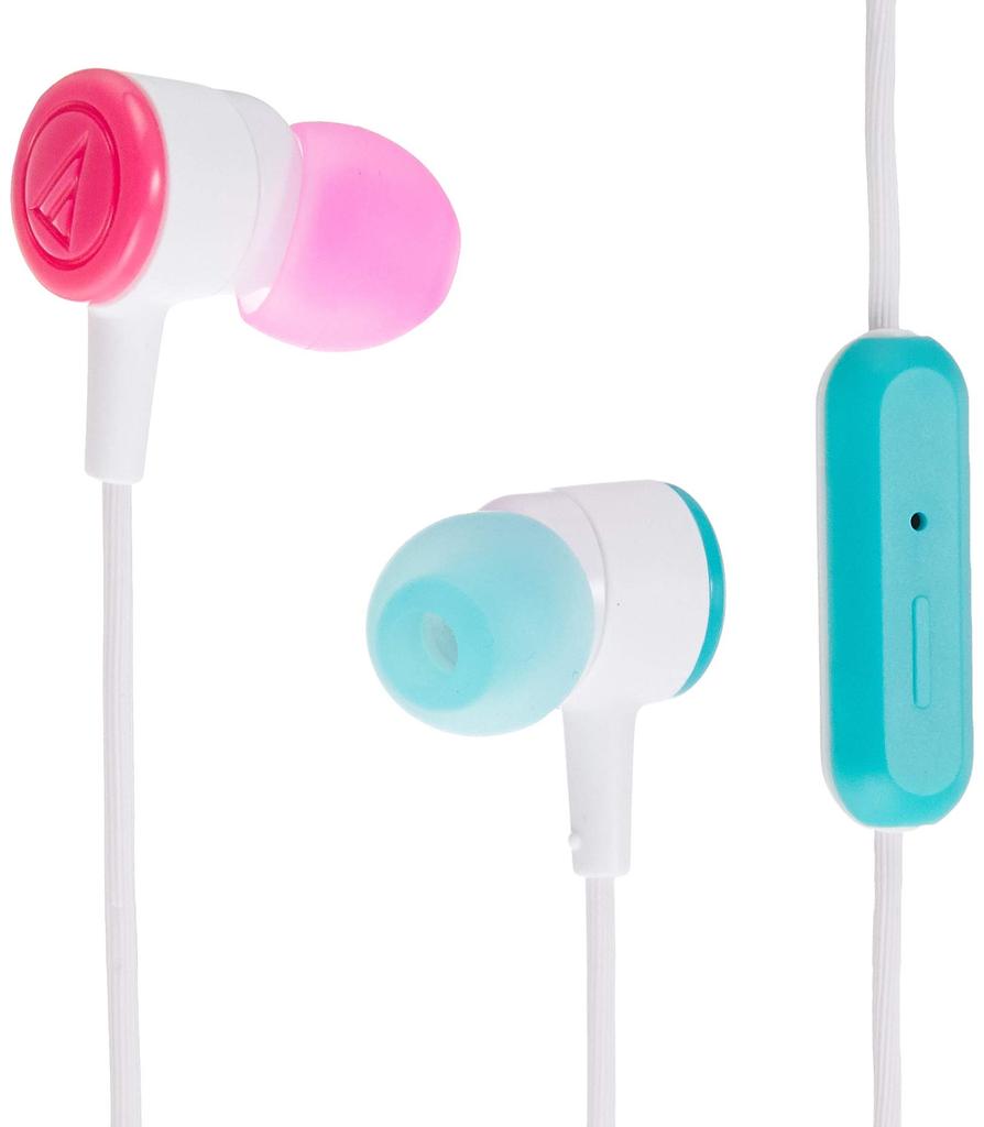 Earphones for Smartphones with Remote White Crazy WCZ Audio-Technica In-ear Control/microphone ATH-CKL220iS
