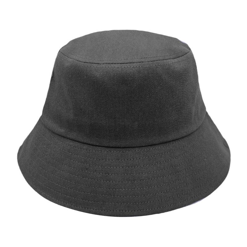 Sommer Reine Baumwolle Big Head Fischerhut Damen Gesichtsschutz UV Sonnenhut Große Krempe Sonnenschutzhut (60~ 62cm) black