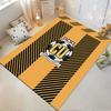 Cambridge United Striped Rug suitable as a non-slip mat for the living room or bedroom sofa