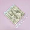100 Pointed Slim Wood Sticks for Crevice Cleaning, Extruded Cross-Section