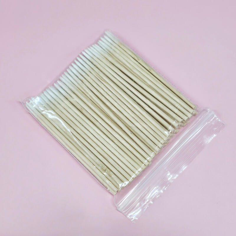 100 Pointed Slim Wood Sticks for Crevice Cleaning, Extruded Cross-Section