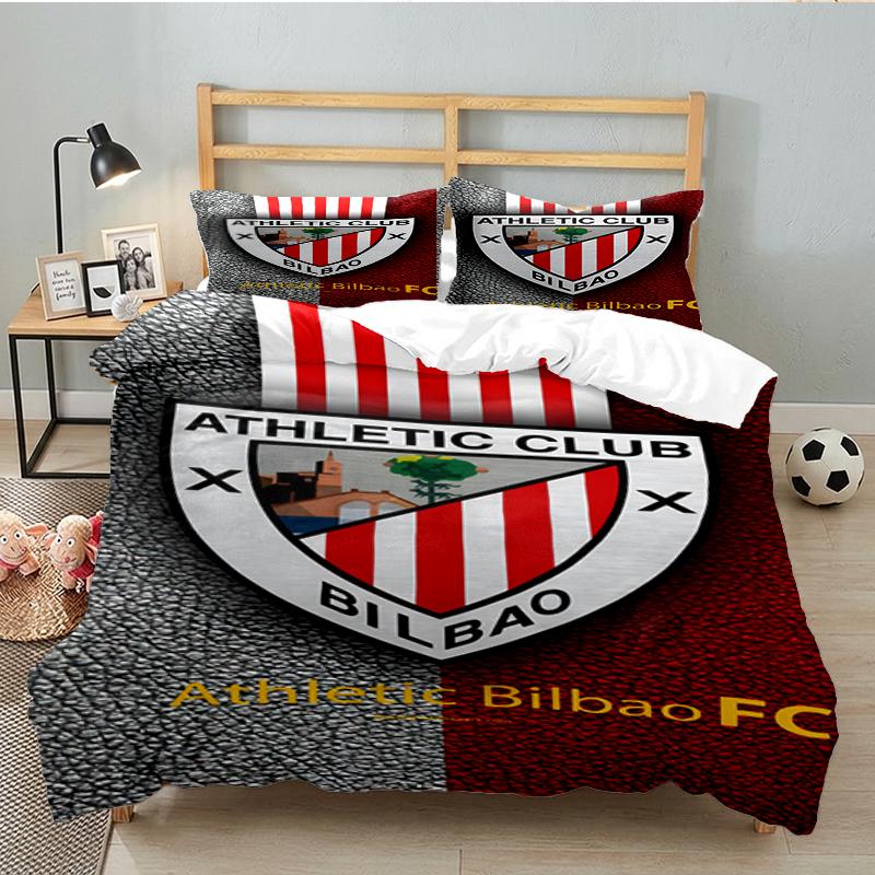 3PCS Football Athletic  Bedding set,Ideal for1pc Duvet Cover And 2pcs Pillowcases Perfect for Christmas gift,Ideal for Bedroom, Dormitory