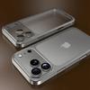 Luxury Frosted Transparent Matte Phone Case For iPhone 17 Air 16 15 14 Pro Max Camera Protection Plating Color Frame Cover