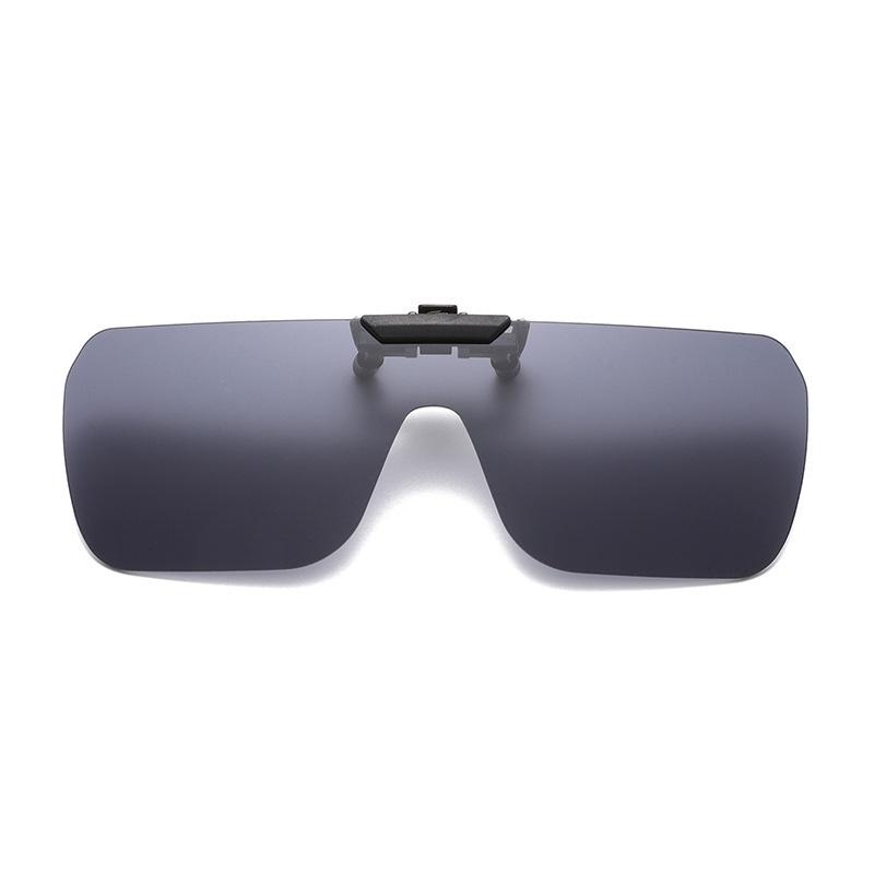 Women s Polarized Flip-up Clip-on Sunglasses, Large Frame, Integrated Myopia Cover Lenses