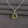 Peridot Gemstone 925 Sterling Silver Customize Partywear Pendant 1.5" For Anniversary Gift APP-2-12