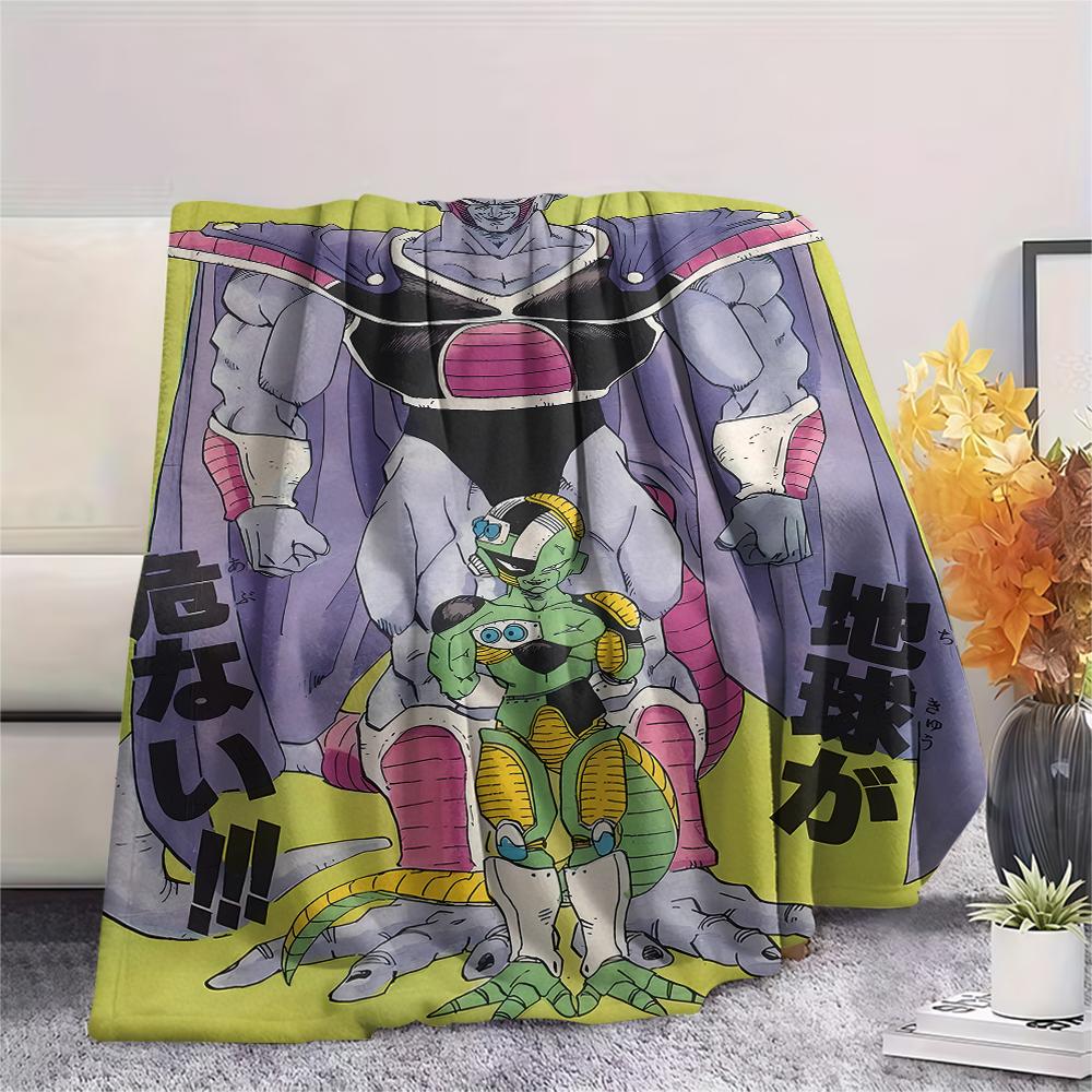 Dragon Ball veikėjo spaudinio flanelinis pledas Aukštos kokybės Patogus visais metų laikais Namų dekoras Šiluma ir jaukumas Puikiai tinka Kalėdų dovanoms