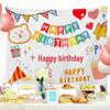 Cartoon Kids Birthday Party Background Cloth