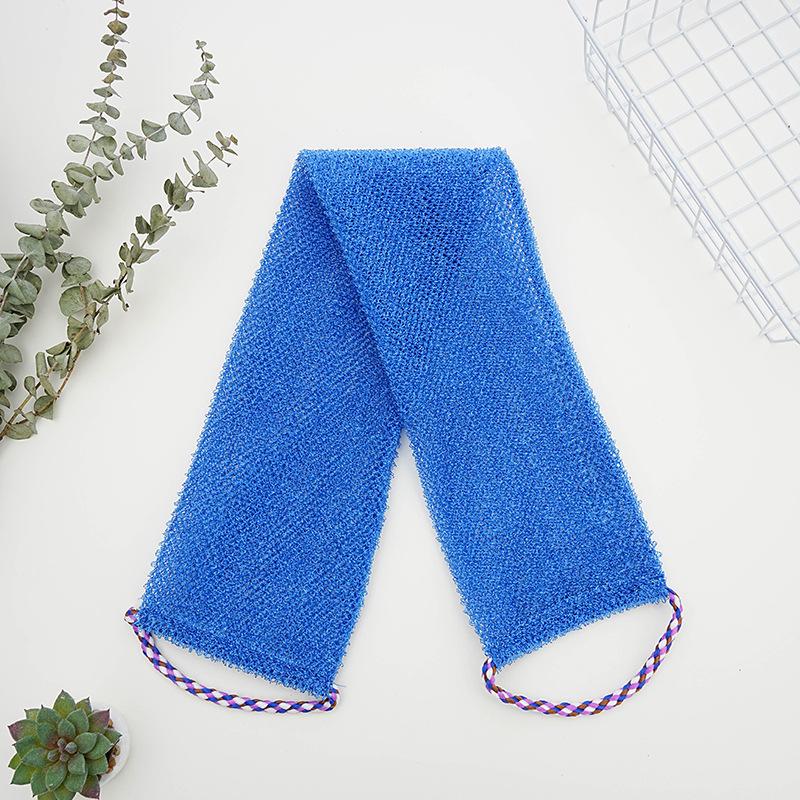 Rede de Banho de Bucha de Camada Dupla e Toalha Esfoliante para Costas para Homens e Mulheres - Corda de Sauna, Raspador de Lama, Removedor de Manchas