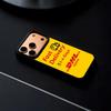 Fashion INS D-DHL Logo Phone Case For IPhone 17 16 15 14 13 12 Pro Max Plus Black Frame Hard Shell