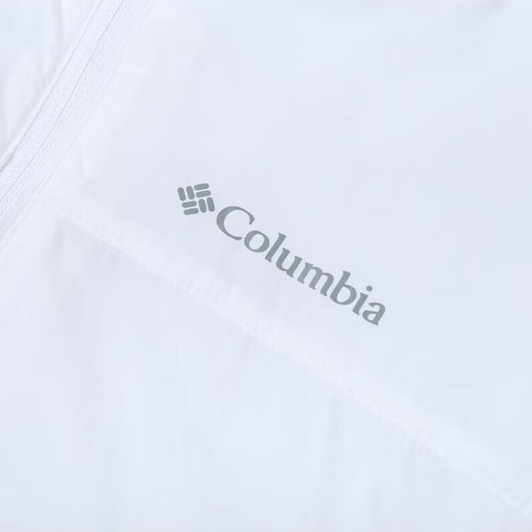 Columbia Color Block Logo Print Hooded Jacket Women jackets White WR2685-100