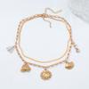 Layered Shell Pearl Crab Necklace Set Women Gold Tone Beach Chic Statement Jewelry 2025