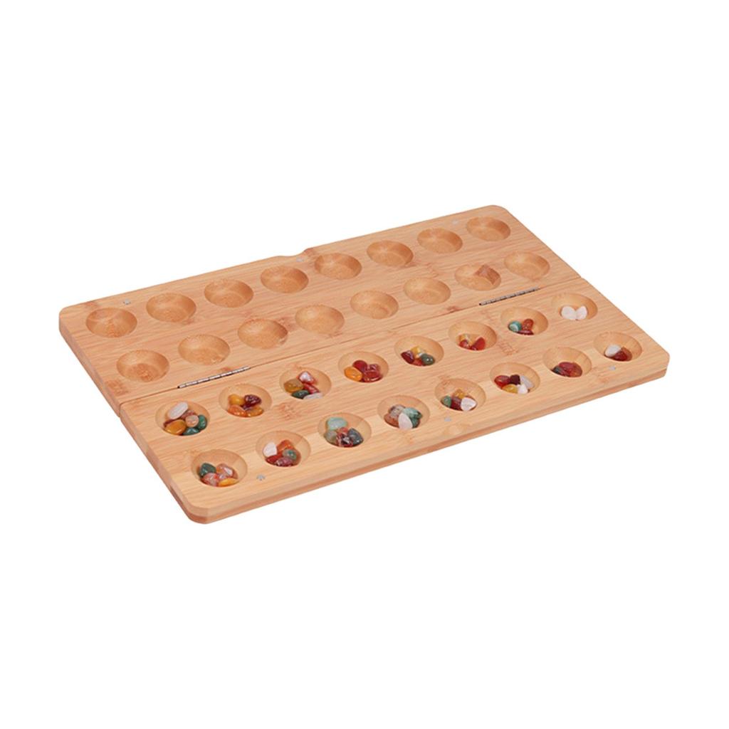Mancala Board Game Portable Marble Entertainment for Family Night Ages 8+ Kids Children