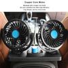 Electric Car Cooler 12/24V Auto Cooling Fan 360 Degree Rotatable Electric Car Circulator 2 Gear USB Port for Auto Truck Off-Road