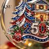 Decorative Mantel Fence Accents 250th Anniversary Acrylic Hanging Ornament, Double Side Printed Festive Holiday Decor Christmas Door Window