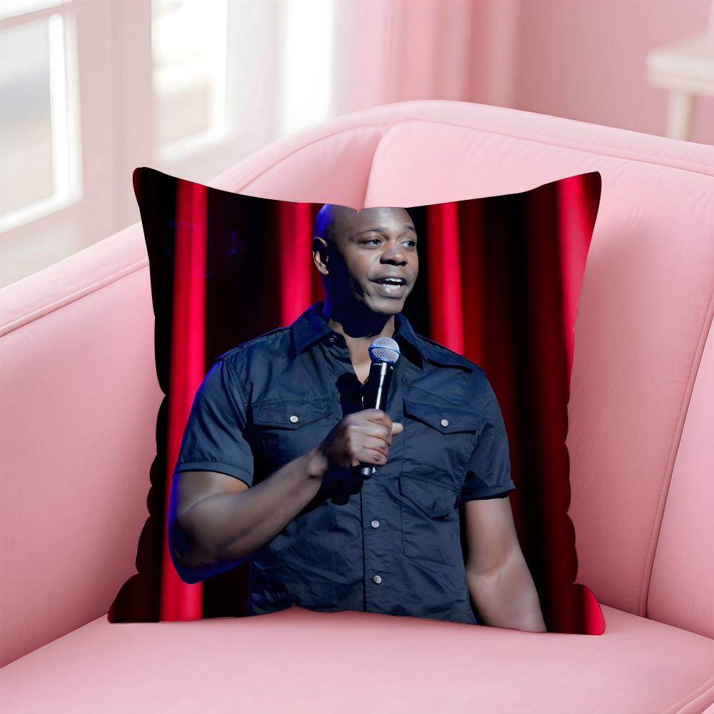 D-Dave Chappelle'S Show Cushion Cover Pillowcase Short Plush Invisible Zipper Room Sofa Cushion Cover