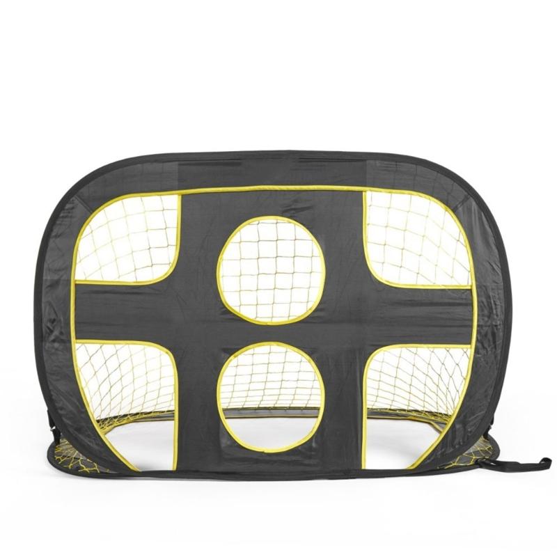 2 In 1 Football Goal Posts for Kids Poped up Goal Children Targets Goal Net Foldable Soccer Goal Net Football Training 1