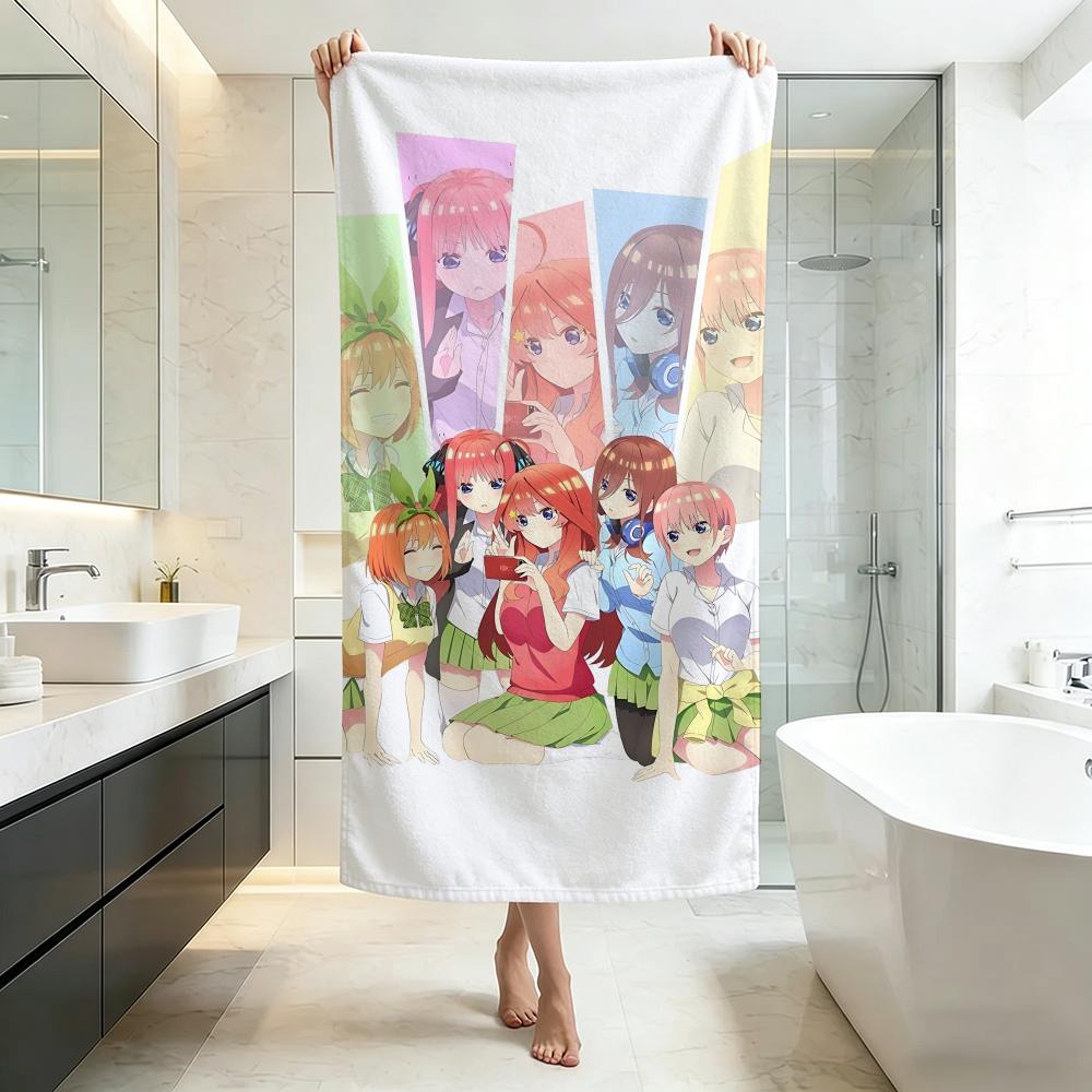 Cute-The Quintessential QuintupletsS Towel Five-Star Hotel Quality Eco-Friendly Ultra Soft Thick Towels & Beach Towels
