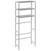 Washing Machine Shelf 3 Shelves Silver 69 x 28 x 169 cm