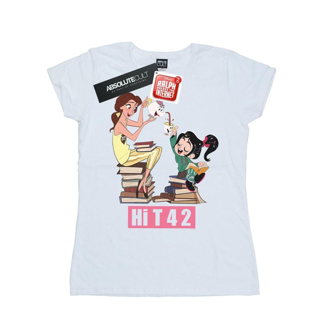 Disney Womens/Ladies Wreck It Ralph Belle And Vanellope Cotton T-Shirt