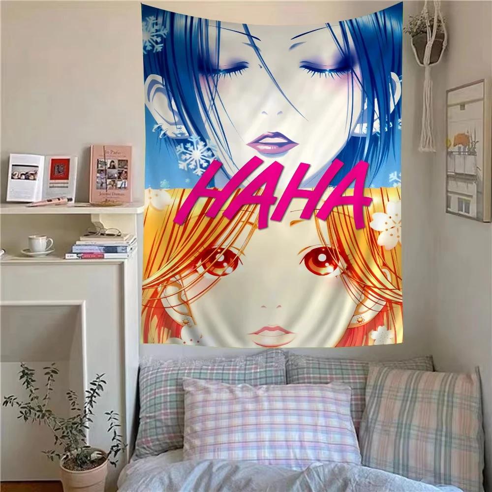 Hippie Style Japanese Classic Anime Tapestry | Poster Wall Art | Aesthetic Home Decor for Living Room Dorm Bedroom