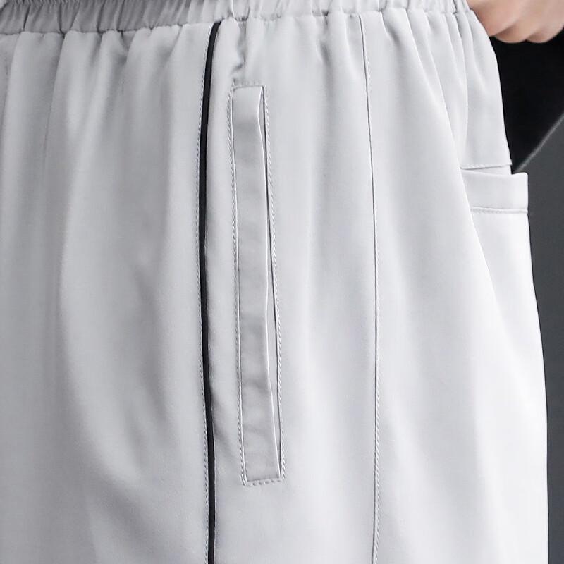Men's Ice Silk Wide-Leg Summer Capri Shorts