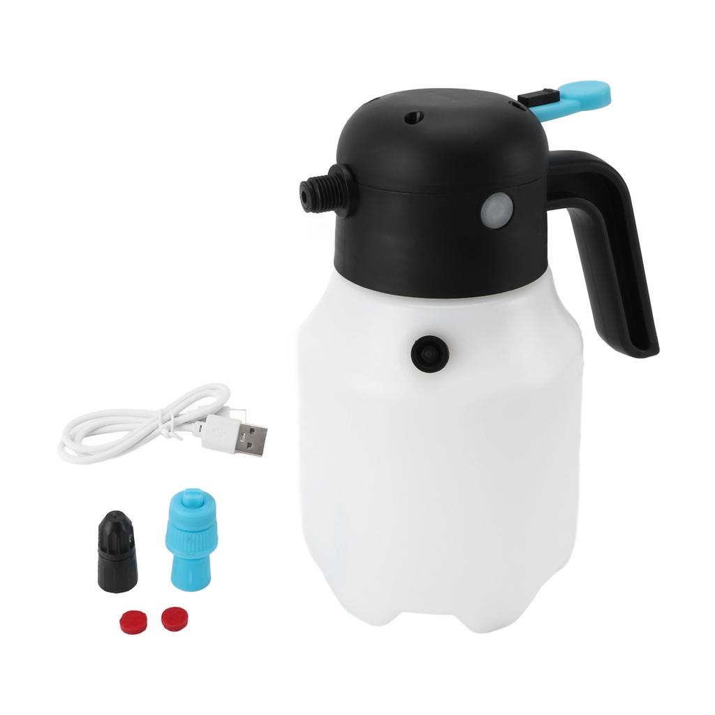 Foam Sprayer 2000mAh 1.8L Cordless Pressurized PP Electric Foam Spray Bottle for Car Washing