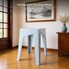 Modern Minimalist Plastic Stool Cat Paw Stackable Dining Chair Comfy Seating for Office Bedroom