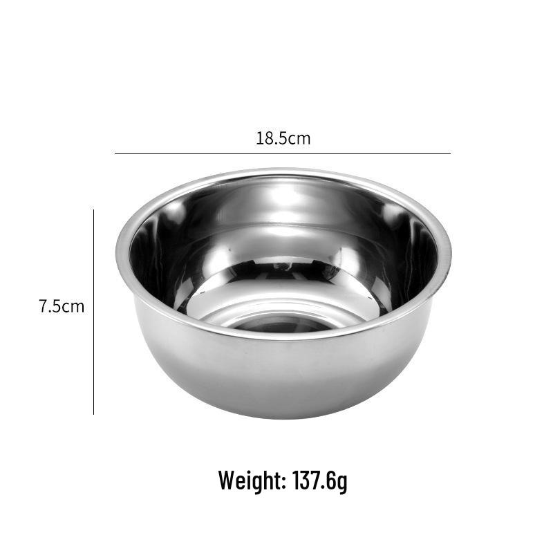 Stainless Steel Kitchen Basin: Thickened Soup, Vegetable, Wash & Dough Basin