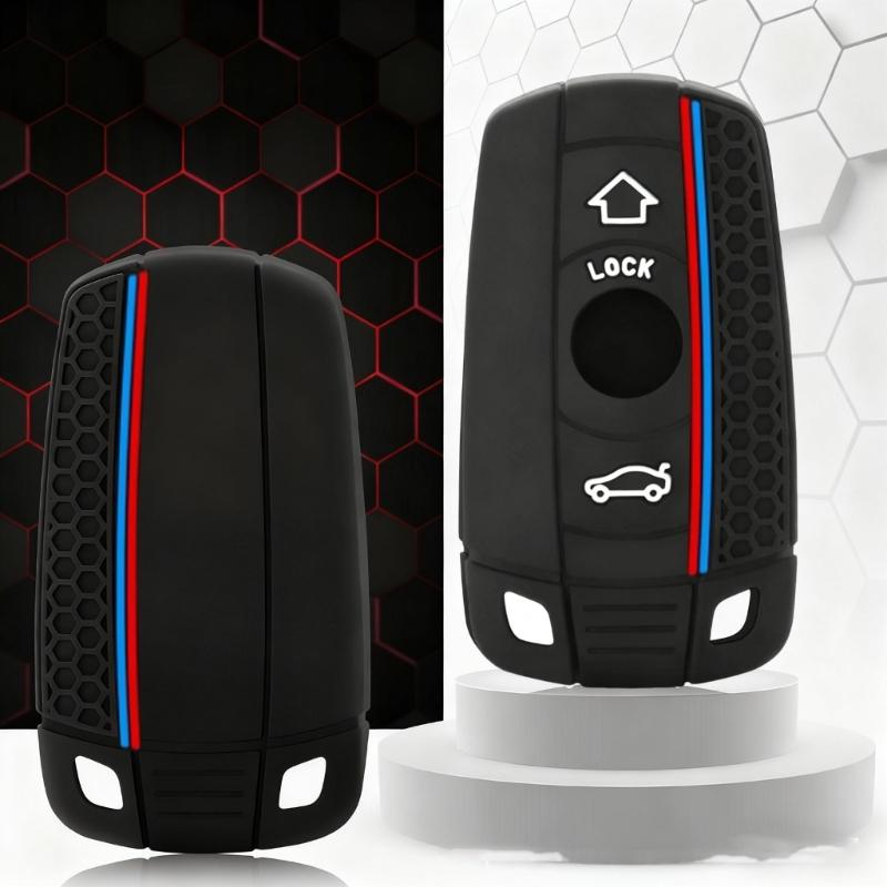 Antislip Car Key Case Full Wraparounds Protection Soft Silicone Cover For Select Models Car Vehicle Key Cover