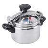 Pressure Cooker   Compound Bottom Easy to Open and Close Aluminium Pressure Canner for Gas Cooktops Flat Top Cooktops