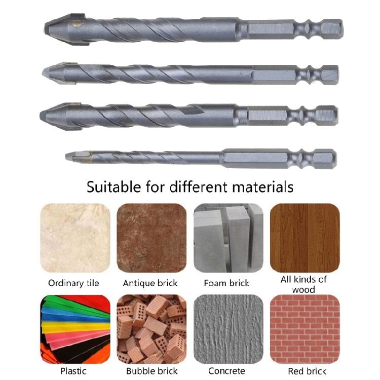 Oblique Head Eccentric Drill Bit for Repair Work Accurate Tile Drilling Bit