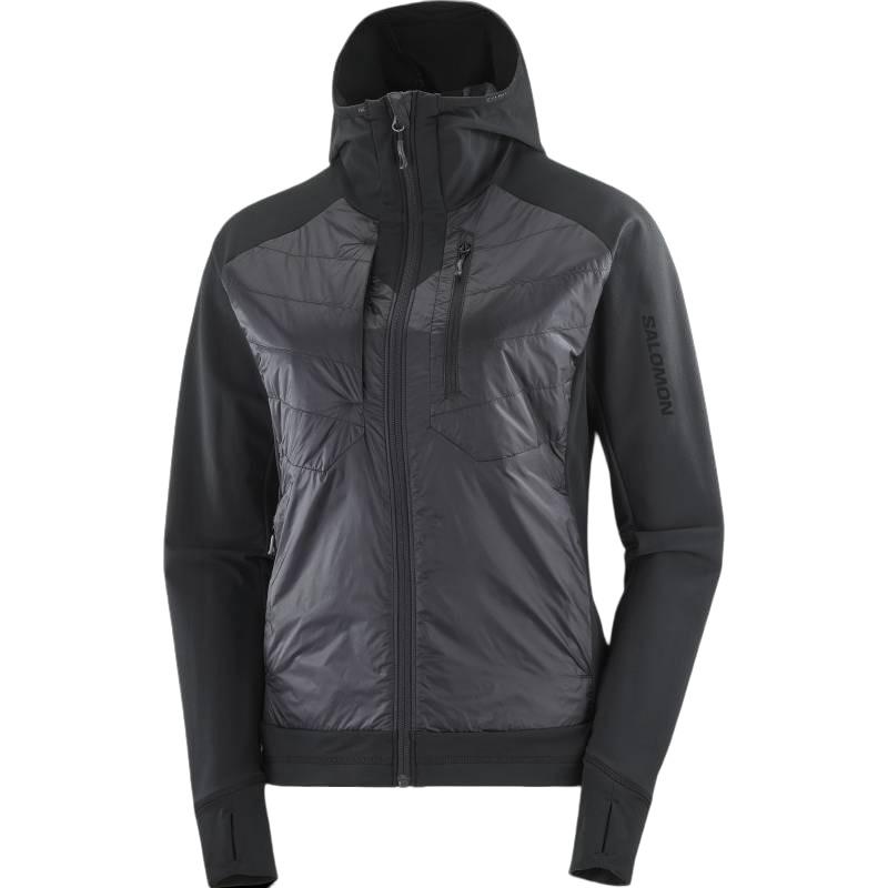 Salomon Warm Hooded Breathable Jacket Women jackets Deep-Black LC2108600