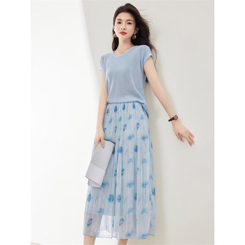 Women's Summer Floral Two-Piece Outfit