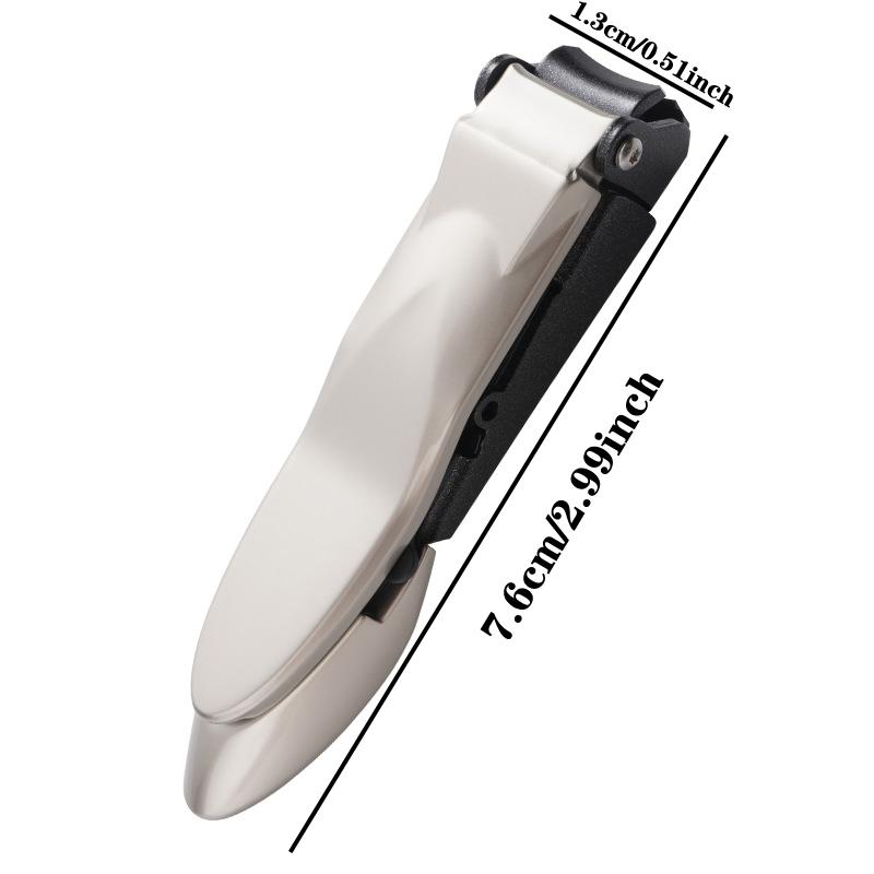 Cortauñas Antisalpicaduras Con Recogedor de Uñas Acero Inoxidable Cortador de Uñas de Manos y Pies Recortador de Uñas Herramientas de Manicura Herramientas Manuales
