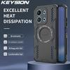KEYSION Hollow Heat Dissipation Case for Redmi 15C 171mm 173mm Magnetic Cooling Shockproof Phone Back Cover for Xiaomi POCO C85