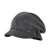 Rivet Ornament Slouchy Beret Solid Color Studded Beanie Newsboy Cap Short Brim Hat  Fashion Girls