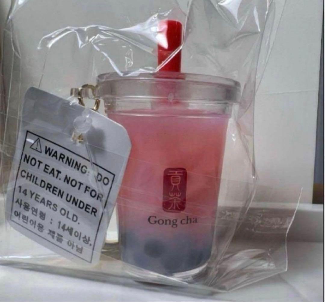 

[Б/У] Брелок Gong Cha 3D Клубничный жемчужный молочный чай