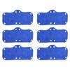 6 Pieces Blue Helmet Sweatband Absorbent Snap-Fastener-on