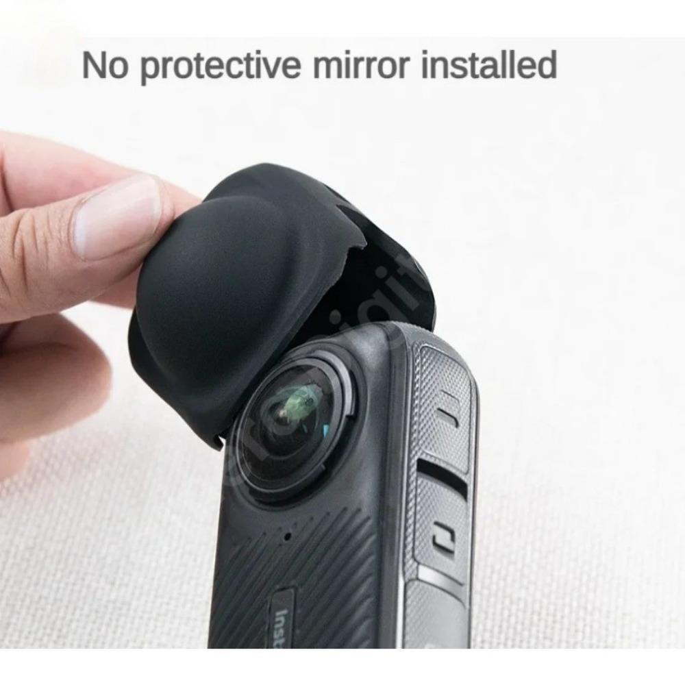 Screen Protector Film For Insta360 X5 X4 Silicone Protective Lens Cap Cover Base Sports Camera Lens Anti-Drop Hood Accessories