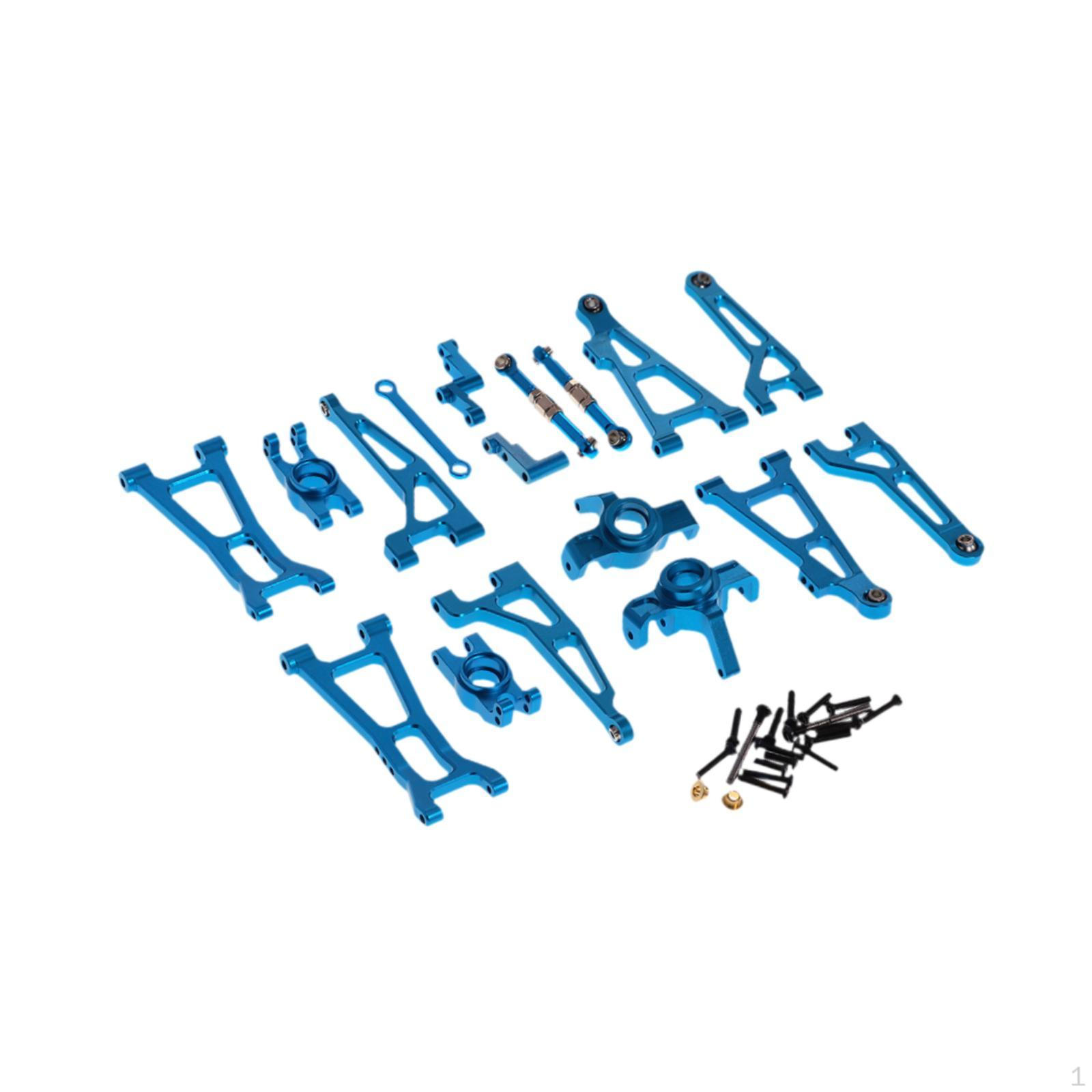 

1/16 RC Гусеничний Аксесуари Комплекти Передній Задній Важіль і Кермовий Набір Замінює для 16207 16208 синій