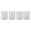 4 Pack 13oz Double Wall Drinking Glasses Set Stylish Insulated Drinkware Enhance Beverage Experience Home Use