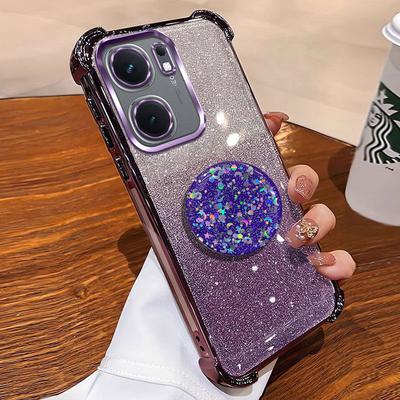 Luksusowy Wstrząsoodporny Brokatowy Uchwyt na Silikonowy Pierścień Etui Zero30 Dla Infinix Zero 30 4G Note 50 30 40 pro+ Note50S Pokrowiec ze Stojakiem