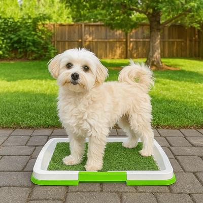 Removable Dog Potty Toilet Non-slip Reusable Pads Urinary Grass Mat Anti-Splash Artificial Grass Pad Indoor