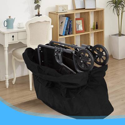 Rollator Travel Bag 600D Wheelchair Folding Chair Bag, Extra-Large Carry Case Cover For Rollator Walkers & Transport Chairs